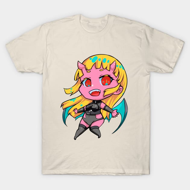 A cute chibi succubus T-Shirt by PichyPoy